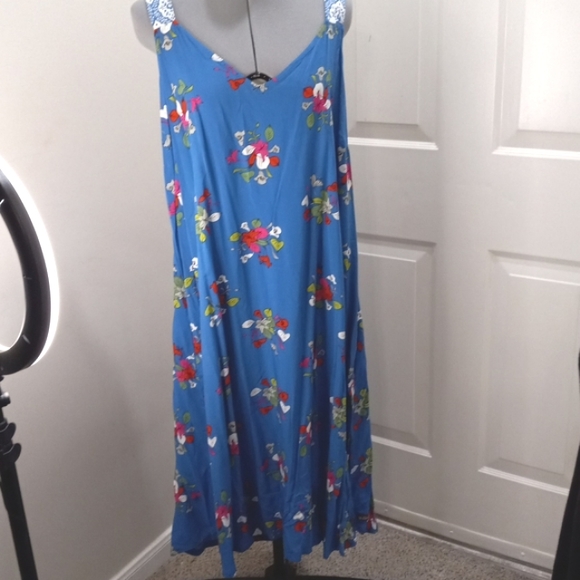 NWT Matilda Jane Sz XXL  Dress with Ladder Back, Floral Midi w/ Pockets, Lagen - Picture 3 of 8